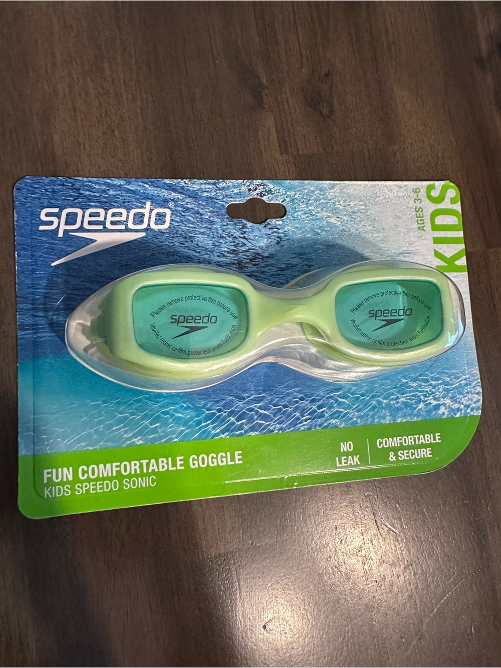 Speedo Kids Green Swim Goggles Ages 3/6 Kids